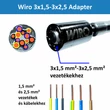 WIRO 3x1,5-3x2,5 adapter M5